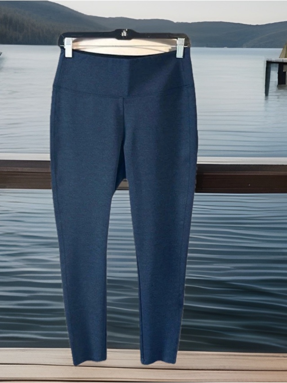 Apt 9 Navy Blue Pants Pull On Business Casual Comfy Womens Medium - Picture 6 of 12